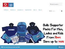 Tablet Screenshot of bluebullsshop.co.za